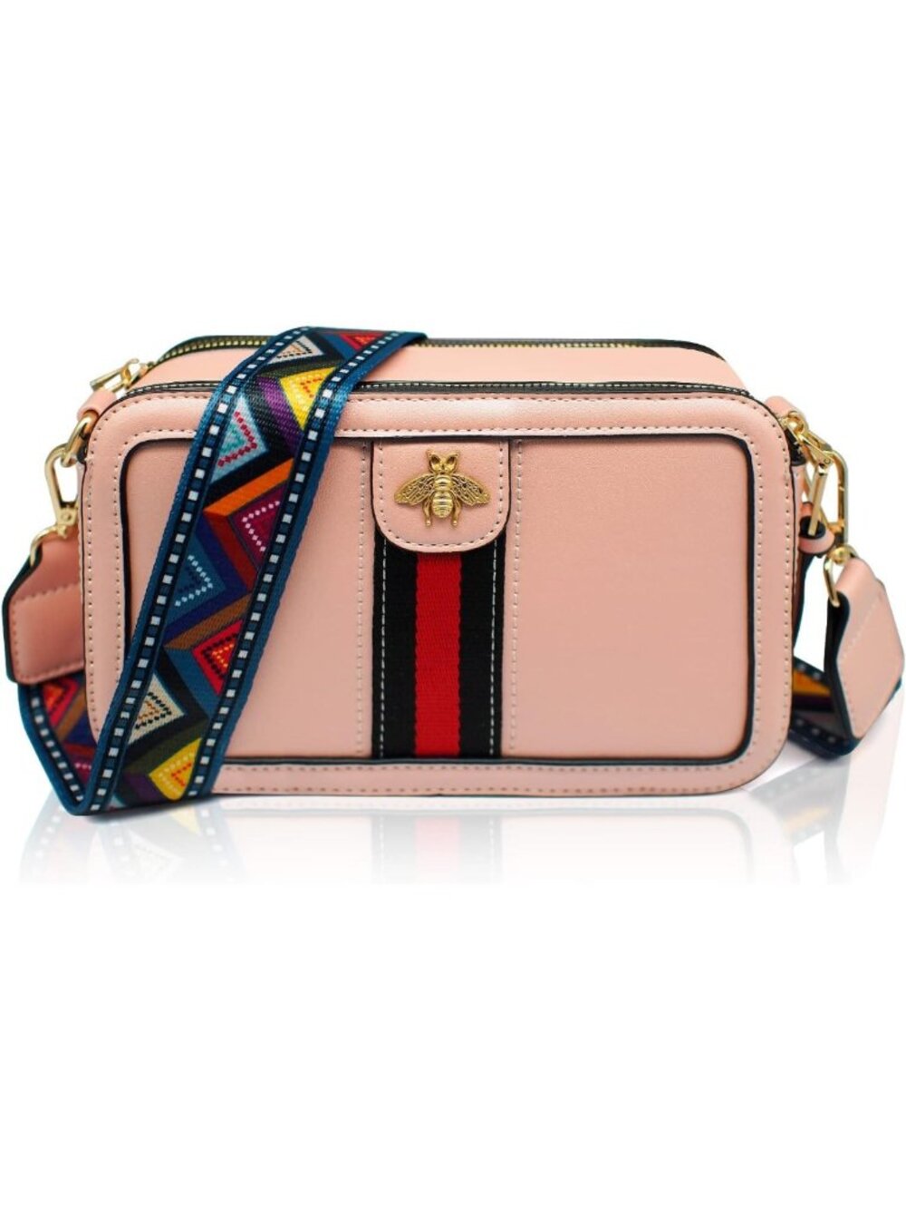 Trendy Women's Designer Crossbody Bag - Stylish Bee Shoulder Purse, Chic
